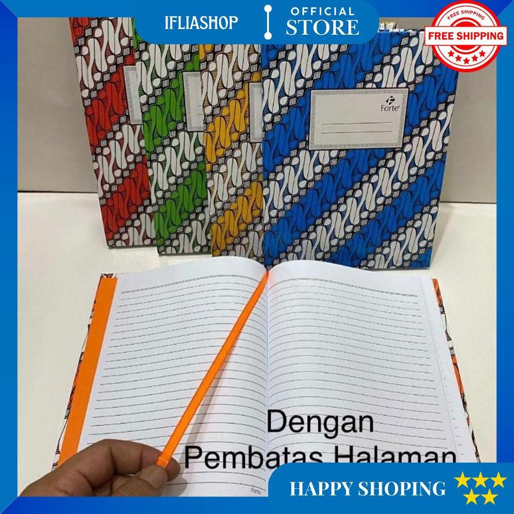 

1 Pak Buku Hard Cover Quarto Paperline 100 Lembar(Isi 5 Buku) D Promo Puncak