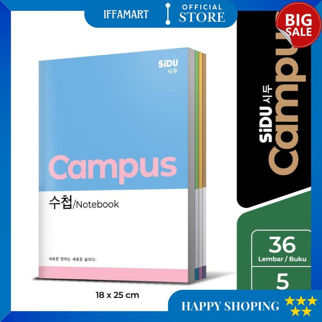 

Sidu Campus Buku Tulis 36 Lembar - 5 Buku D Promo Puncak