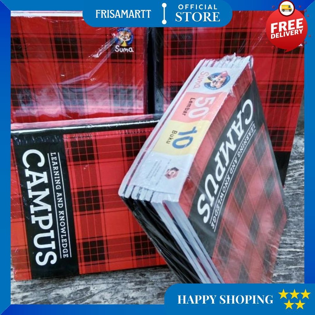 

Promo Isi 5 Pcs Buku / Buku Tulis Suma Campus 50 Lembar / Buku Catatan Ukuran Boxy D Best Seller