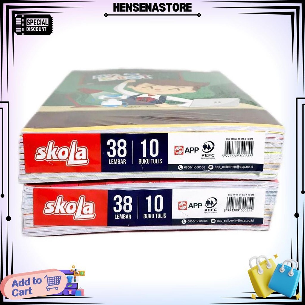 

Sidu - Buku Tulis Varian 10-38 Lembar - Pack D Best Seller