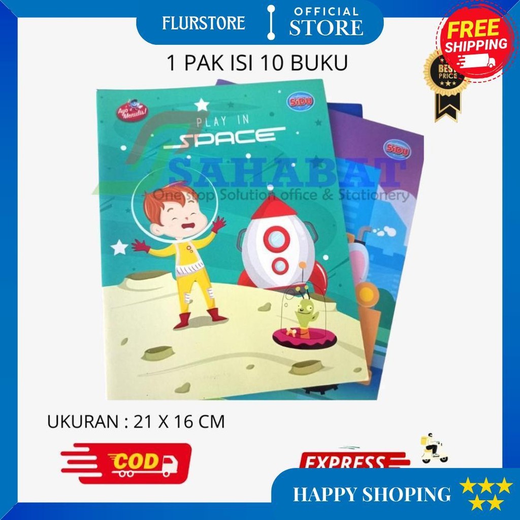 

Sidu Buku Tulis 32 Lembar / Buku Tulis Murah / Buku Anak Sekolah 1 Pak Isi 10 Buku D Terlaris