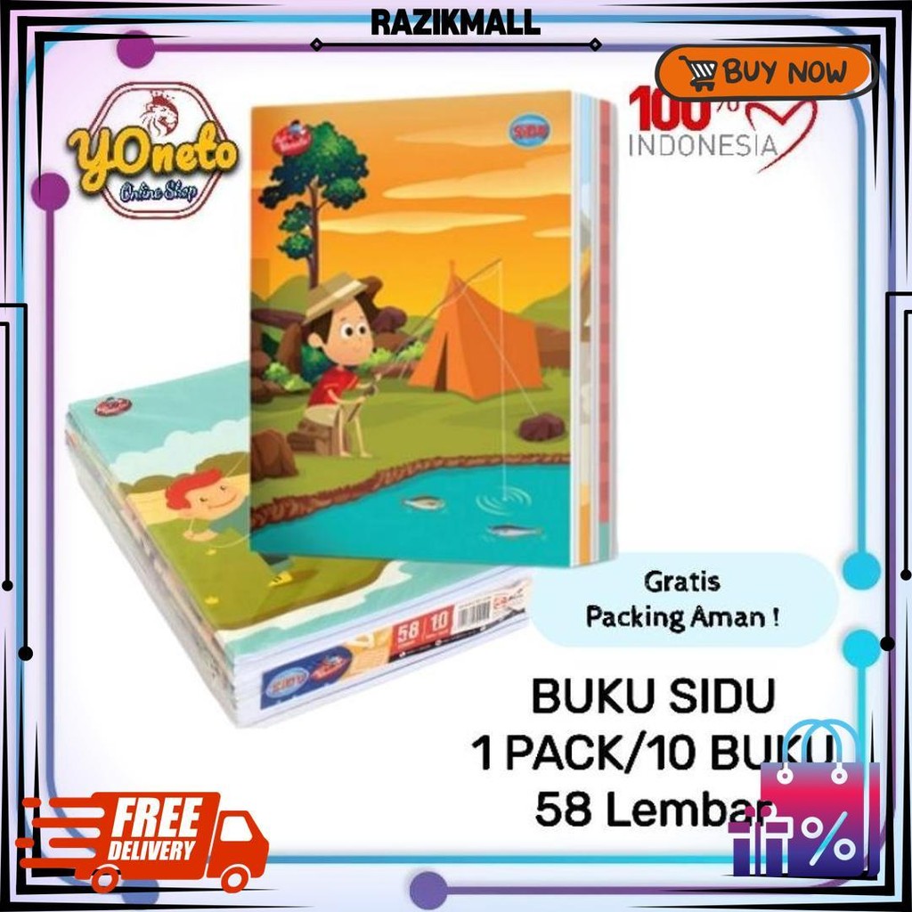 

Buku Tulis Sidu 58 (1Pack 10 Buku) D Termurah