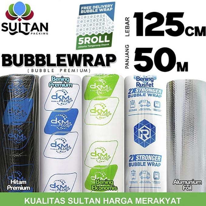 

tersedia plastic bubble wrap 125cm x 50m dkm plus premium termurah