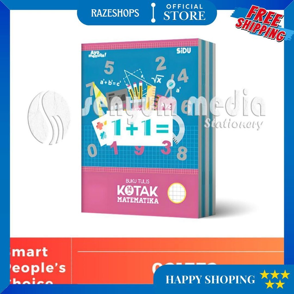 

Buku Tulis Sinar Dunia Sidu Kotak Besar Sq14 38 Lembar (1 Pack Isi 10 Buku) (S:Pak) D Sale