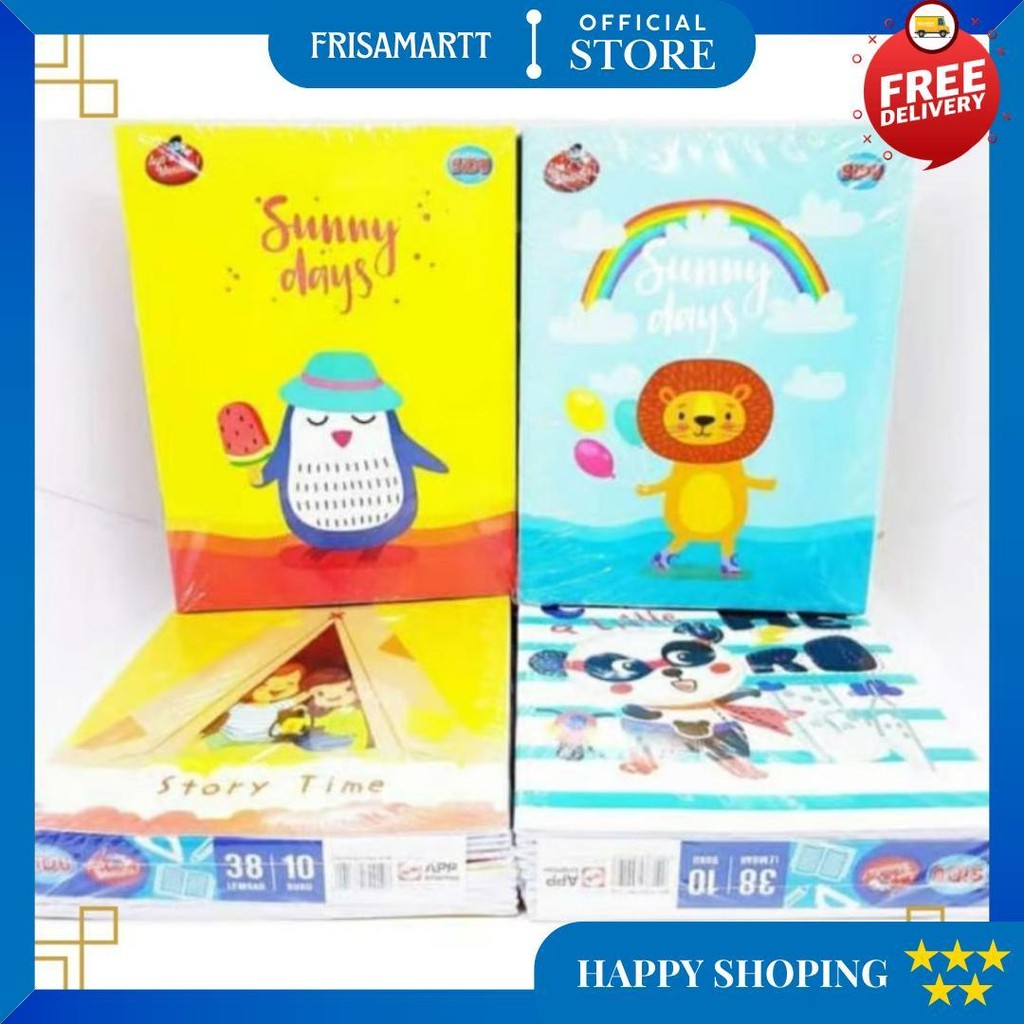 

Sinar Dunia Buku Tulis Isi 38 Lembar (1 Pack Isi 10 Pcs) D Sale