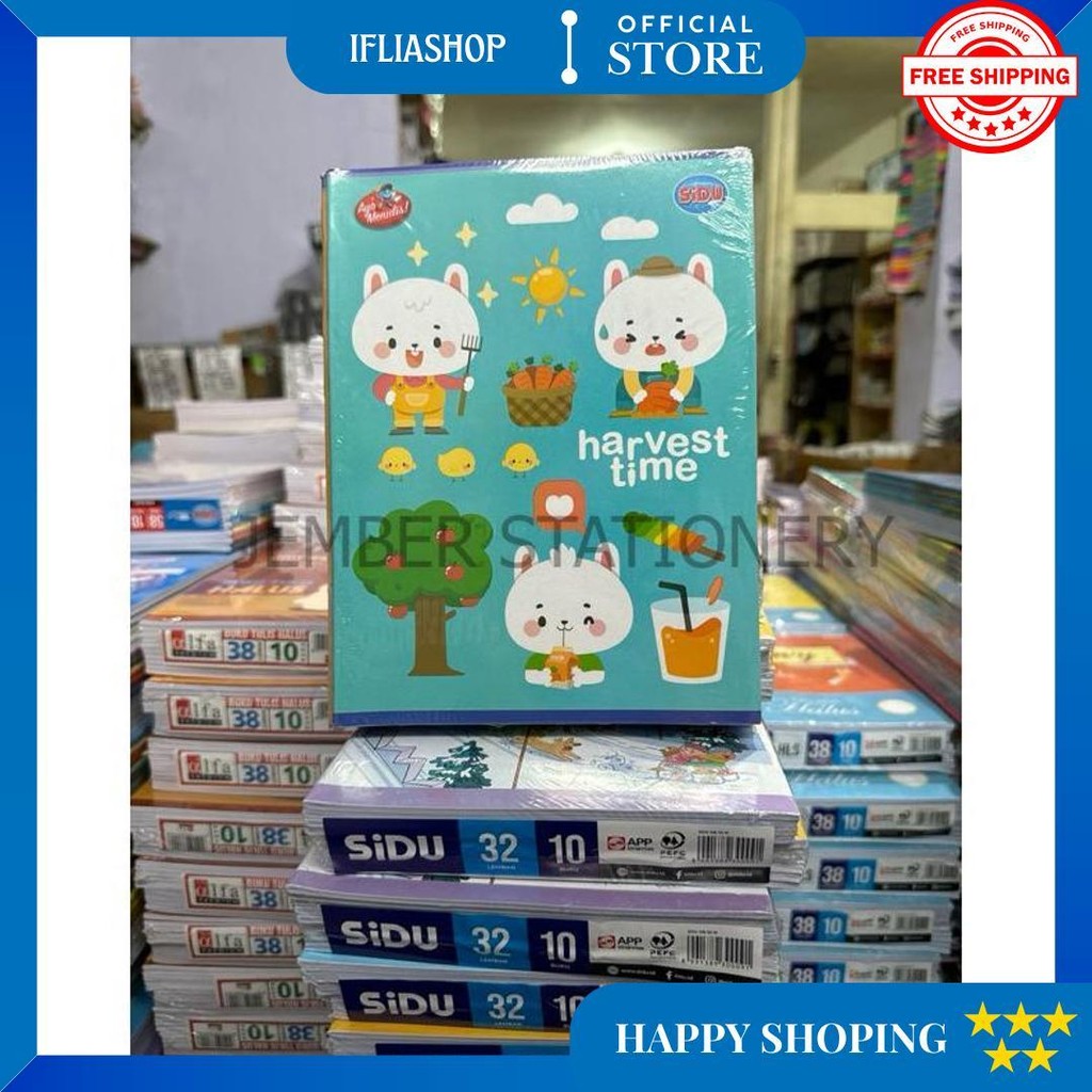

(10Buku) Buku Tulis Sinar Dunia Sidu 32 Lembar D Terlaris