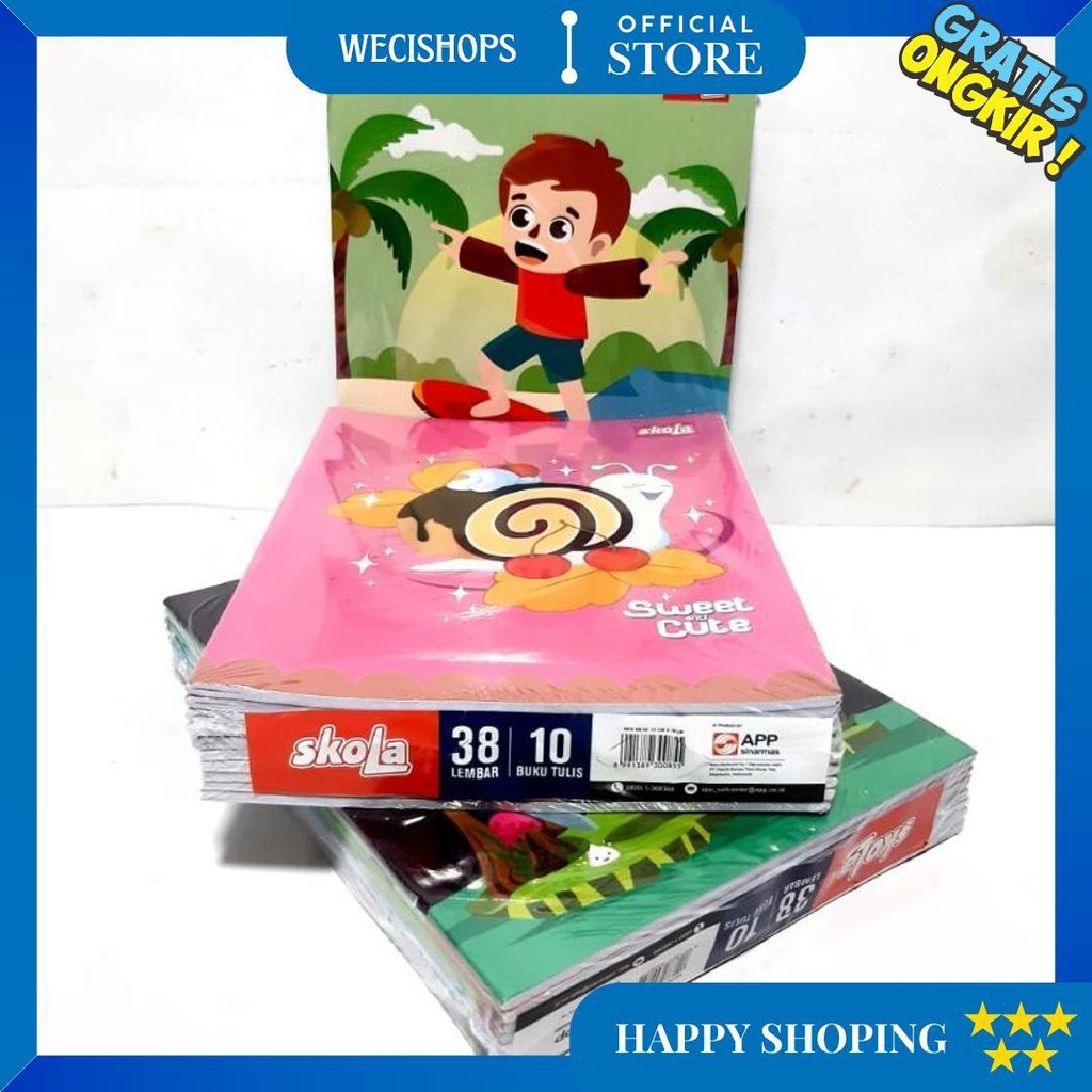 

(1 Pak Isi 10Pcs) Buku Tulis Skola By Sinar Dunia 38 Lembar / Buku Tulis Sko 38 Lembar D Gratis Ongkir