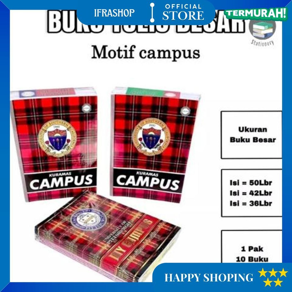 

Bos Buku Tulis Campus X-Book Kuramas Boxy Ukuran Besar / Buku Catatan / Buku Tulis Sekolah D Best Seller