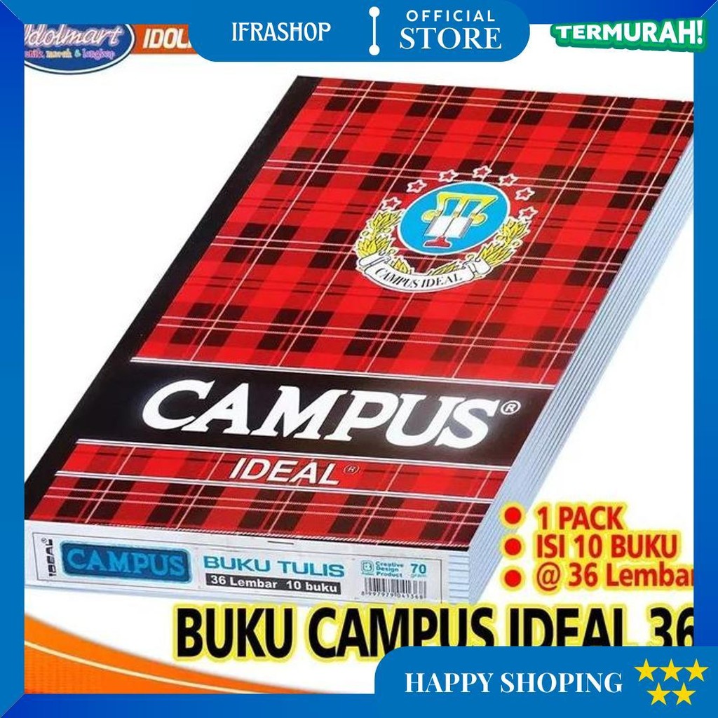 

Idolmart Buku Tulis Campus Ideal Isi 36 Lembar Surabaya D Cod