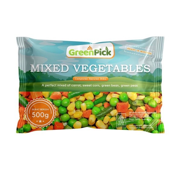 

GREENPICK MIXED VEGETABLE 500 GR