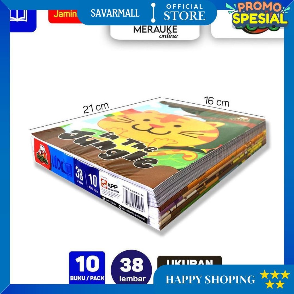 

Buku Tulis Dodo 38 Lembar (1 Pack Isi 10 Buku) D Cod