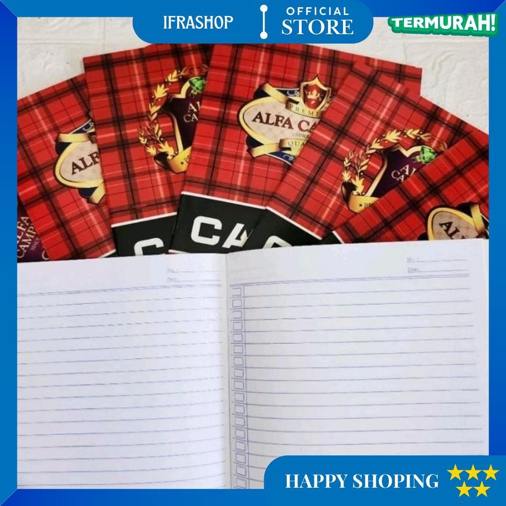 

Buku Tulis Alfa Campus 38 Lembar 10 Buku Ukuran Buku Tulis Kwarto/Ukuran Buku Tulis Biasa D Terlaris