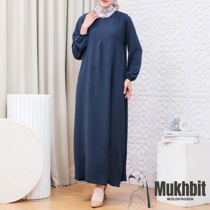 Baru Gamis Ld 120 Remaja Polos Kekinian Jumbo Hitam Putih Dress Wanita Syari Polos Busui
