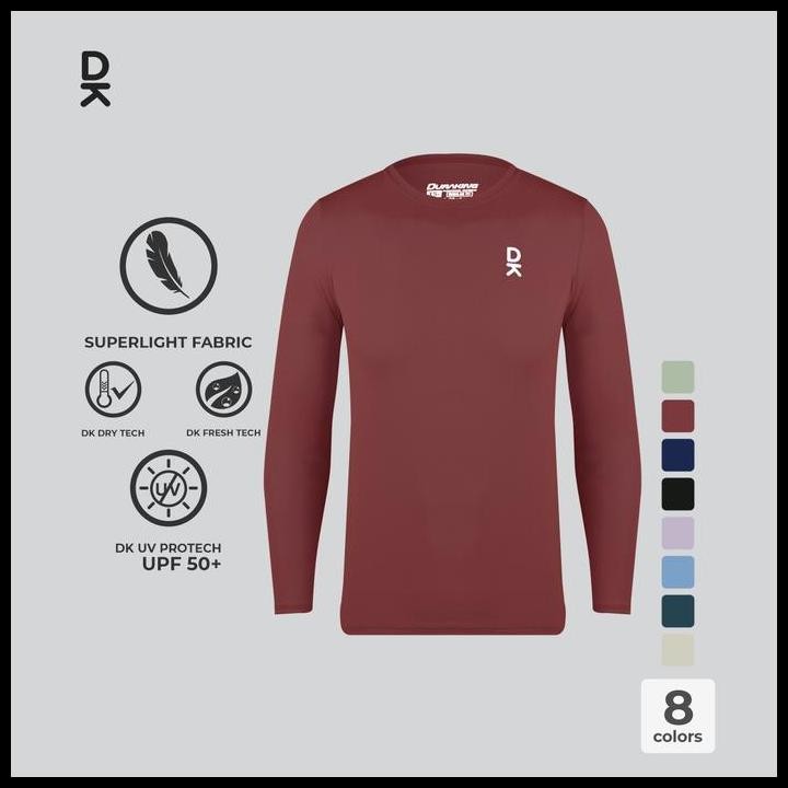 Duraking Jersey Olahraga Lengan Panjang Pria Superlight Weight Series Basic Color Upgraded Sport Jer