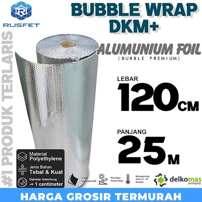 

tersedia plastik bubble wrap alumunium foil 120cm x 25m