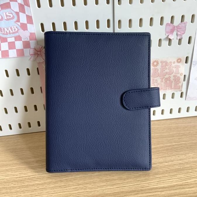 

Binder Polos Keychain Hook A5 Kulit Premium Special Edition 20ring/Lubang binder kuliah murah