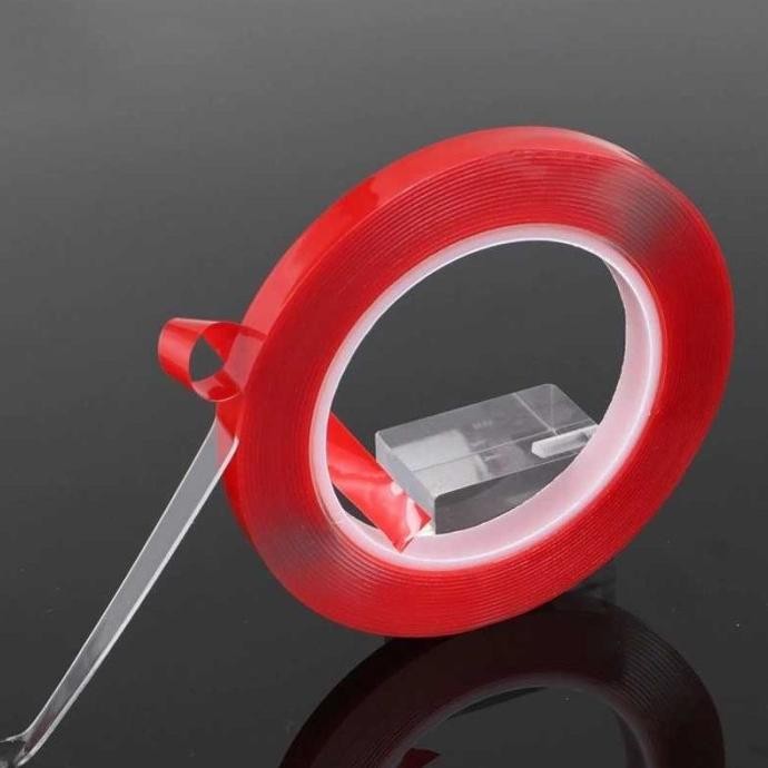 

At43 MMA-1318 Perekat Double Tape Acrylic Adhesive Kuat Tebal 1mm Transparan Sticker Hemat Terlaris