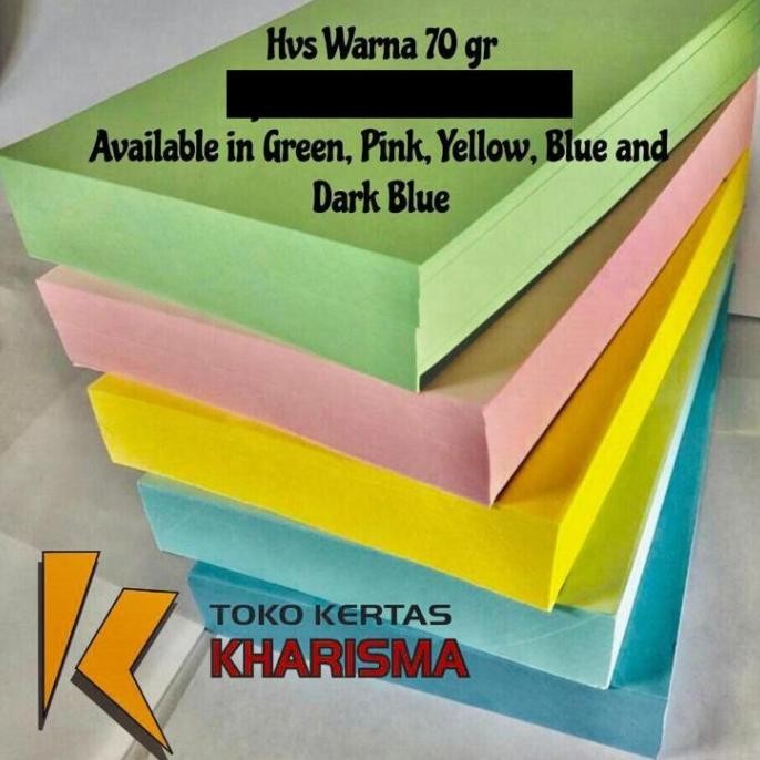

Termurah! HVS WARNA 70 Gram murah