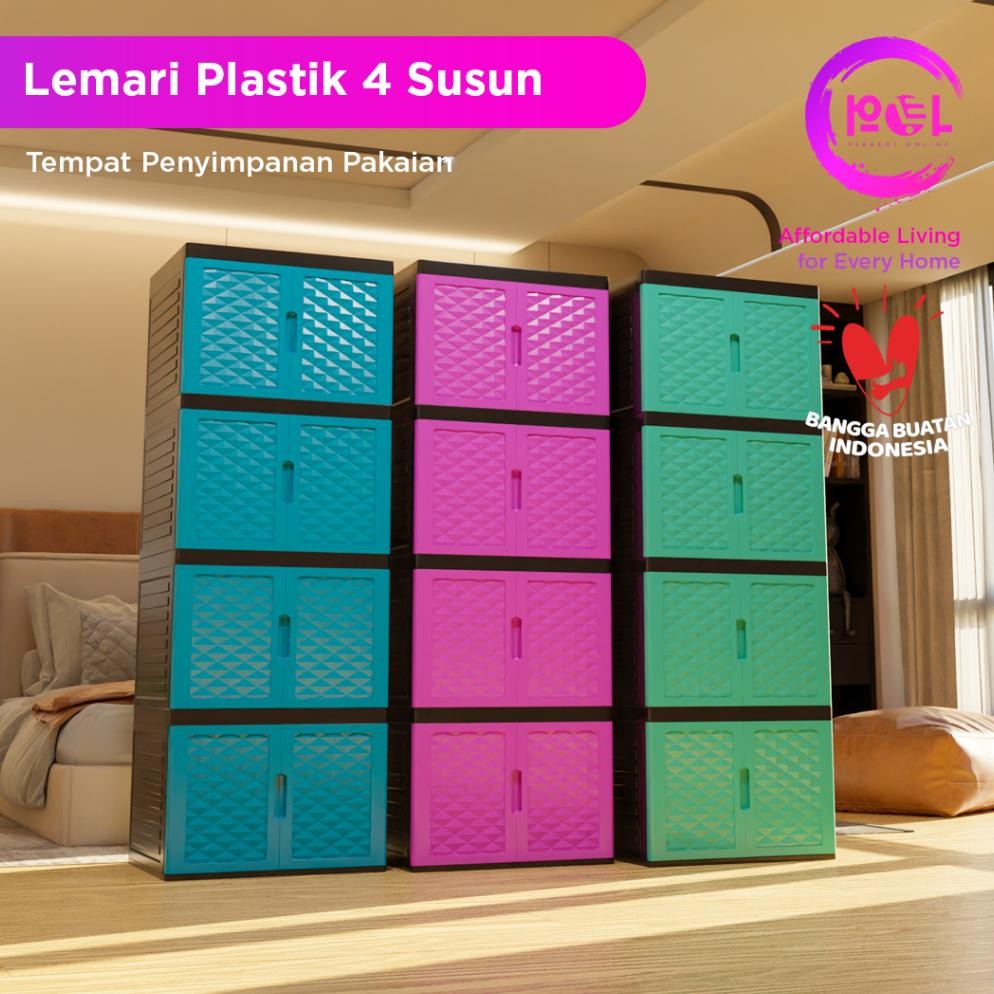 POL - Lemari Plastik Jumbo 3-4 Susun