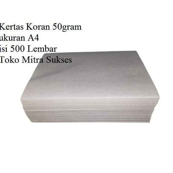 

Kertas Koran A4 50gram isi 500 Lembar murah