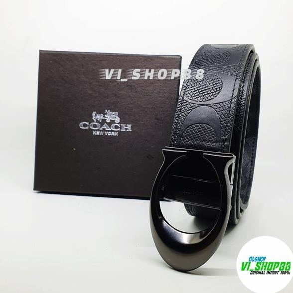 COA Ikat gang Pria Wanita Belt Reversible Gesper Import