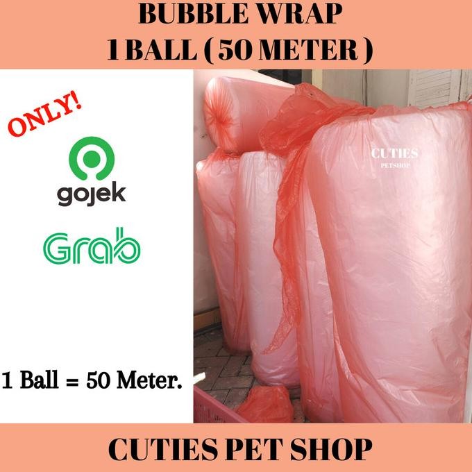 

tersedia bubble wrap 1 ball 50 meter putih / hitam