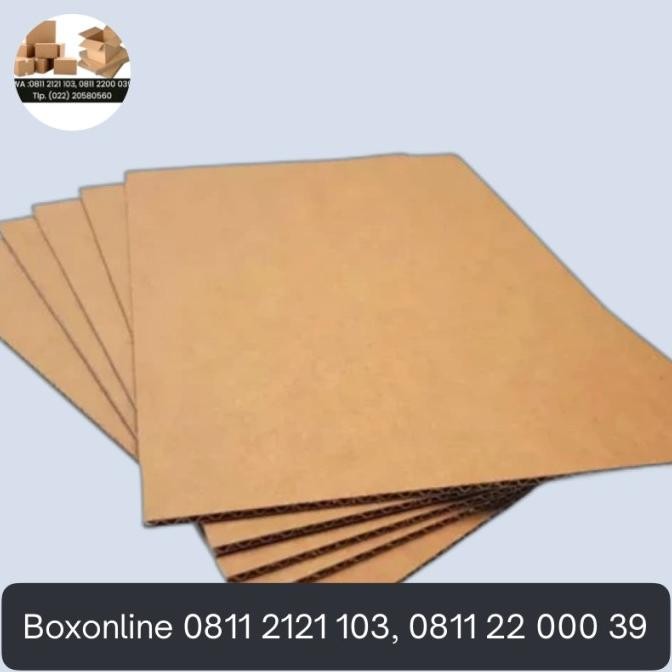 

240x120 cm single wall corrugated bflute kraft karton lembaran murah