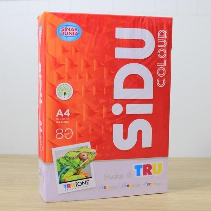

Kertas HVS Warna A4 80 gr SIDU per rim isi 500 lbr murah