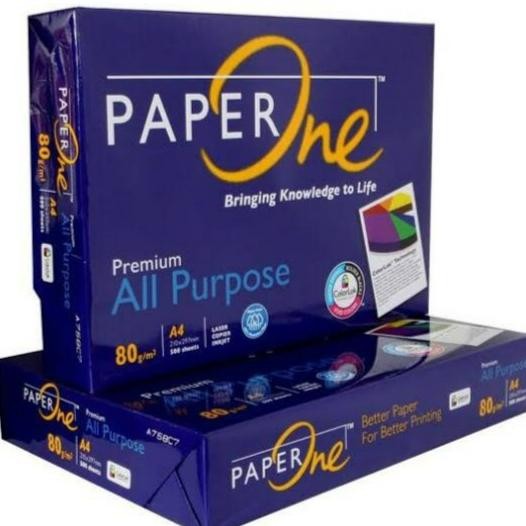 

Kertas HVS A4 80gr Paper One / rim murah
