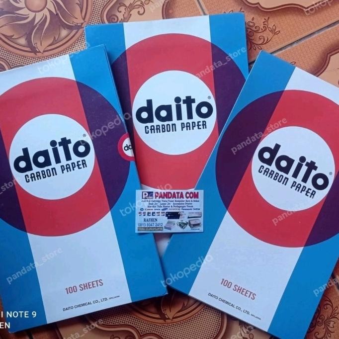 

kertas KARBON DAITO Folio hitam isi 100 lembar MURAH murah