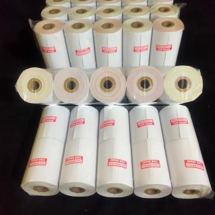 

KERTAS NCR 3PLY 75X60 STRUCK KASIR (min 50 roll) murah