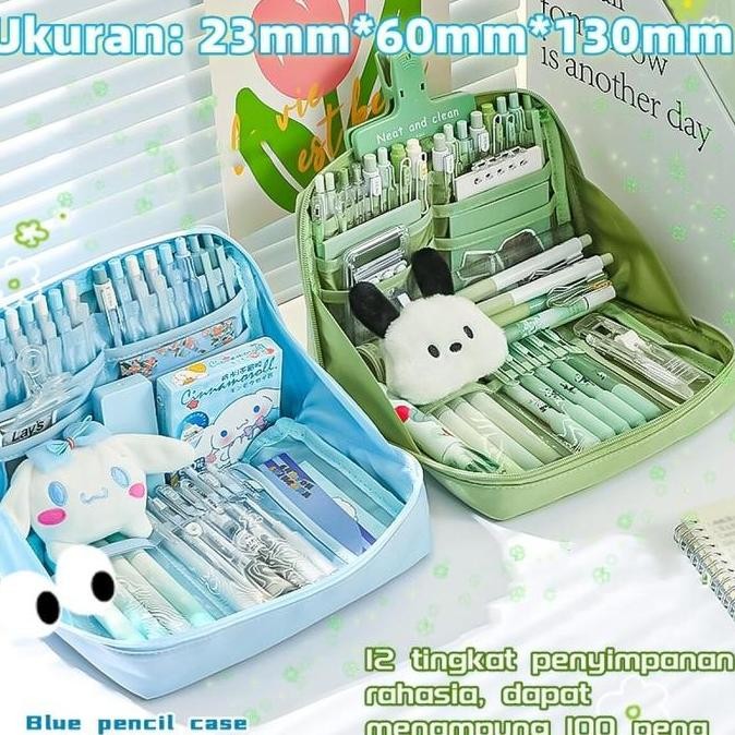 

COD12 LapisTempat pensil berkapasitas besar Tempat Pensil Cinnamoroll Panda Penyimpanan Alat Tulis Siswa Perlengkapan Sekolah kotak alat tulis anak yang indah murah