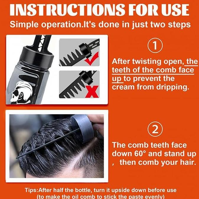 SJJ NEW 2IN1 Garansi Asli Minyak Rambut Gel Wax Mens Gel Sisir RAMBUT SISIR minyak rambut hair stayl