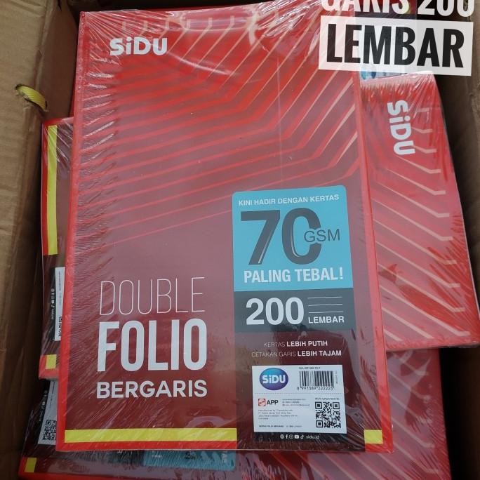 

Kertas Double folio bergaris 200 lembar SINAR DUNIA murah
