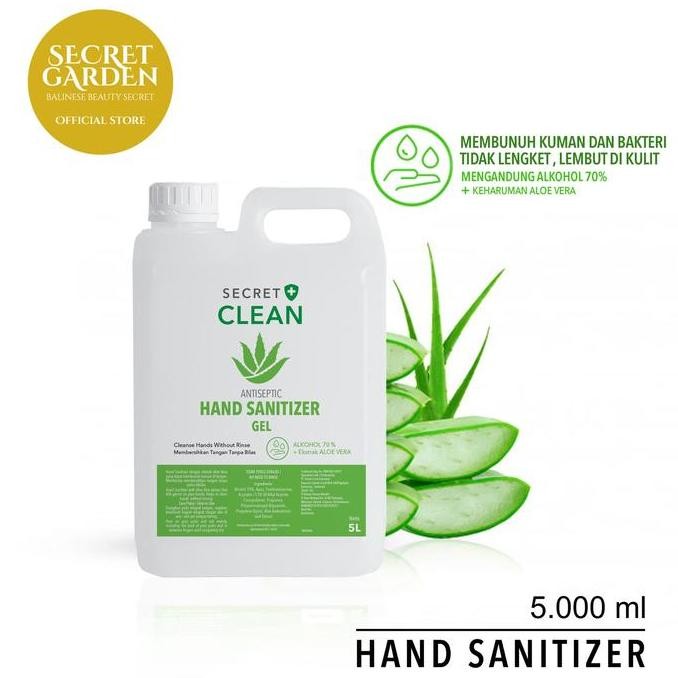 Secret Clean Antiseptic Hand Sanitizer Gel 5L