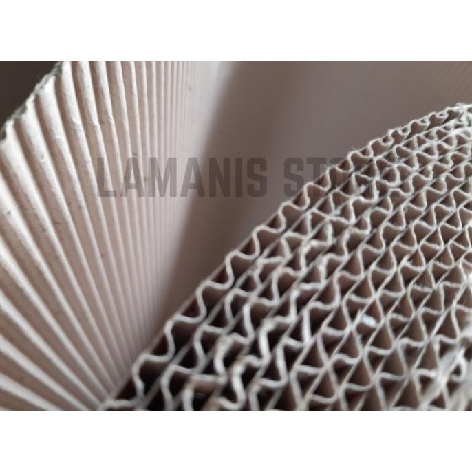 

Kardus Lembaran Gulungan Corrugated Karton Single Face Roll 50 cm - 100 cm murah