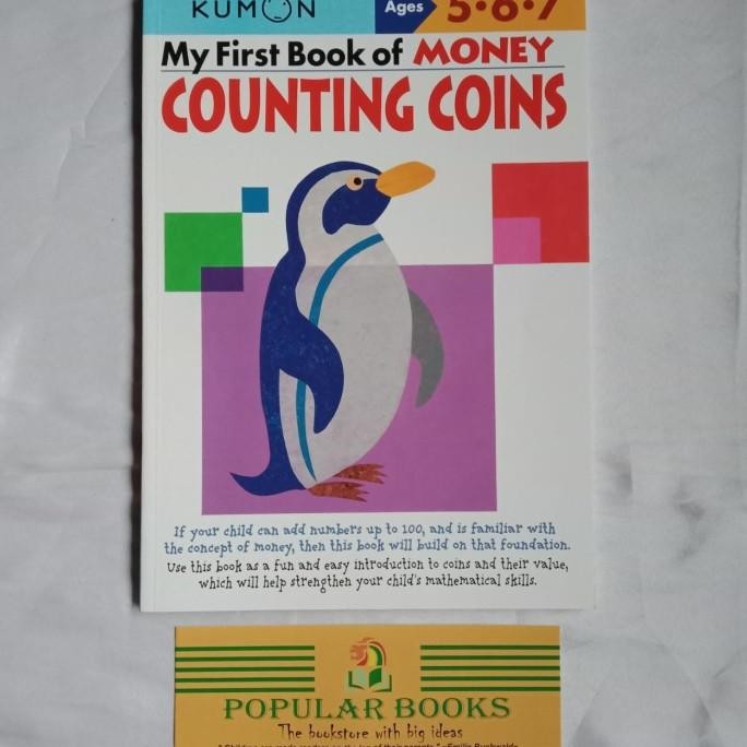 New Kumon My First Book Of Money Counting Coins ( Ages 5-6-7 )