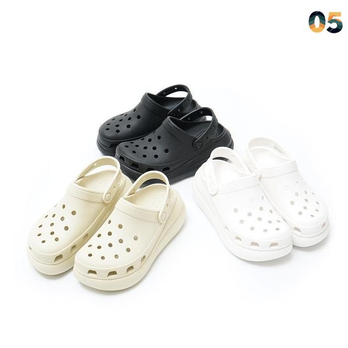 original crocs crush clog platform wedges