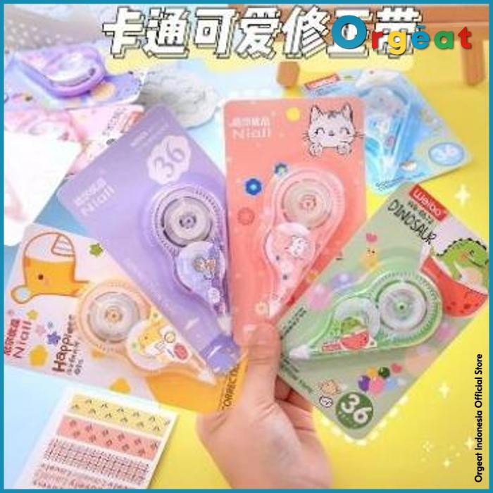 

Correction Tape Tipex Pita Penghapus Motif Kartun Lucu Tip Ex 36 & 68 At07 High Quality By Orgeat