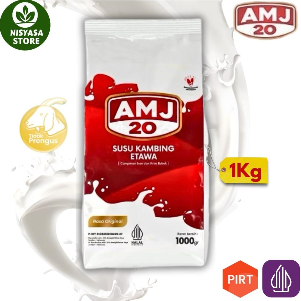 

AMJ 20 Susu Kambing Etawa Bubuk 1kg mengatasi asam urat nyeri sendi osteoporosis