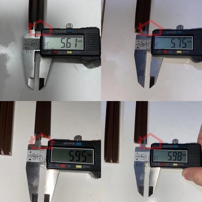 Rel Kaca 5 Mm Plastik / Sliding Coklat Pintu Lemari Geser Original