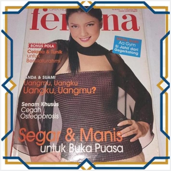[4PE] MAJALAH FEMINA LANGKA TAHUN 2002 COVER TIA IVANKA