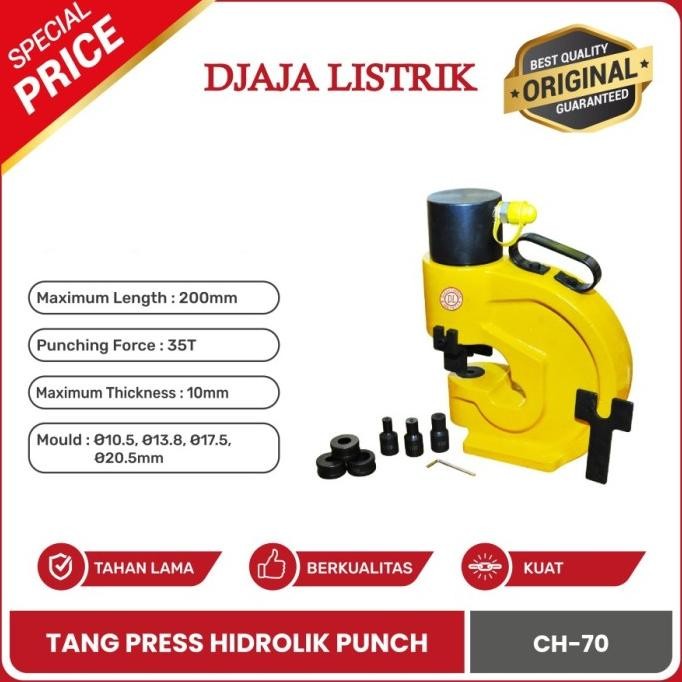 

TANG PELUBANG PEMBOLONG BUSBAR HIDROLIK CH 70 TAISHAN - ASLI ORIGINAL DAN TERPERCAYA