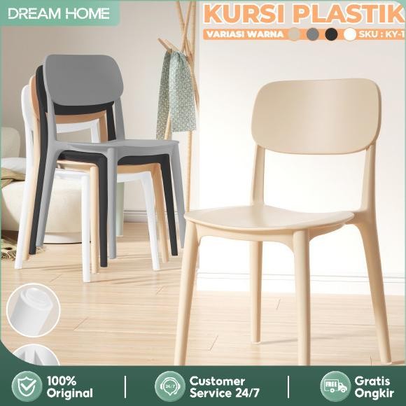 ''Terlaris" Kursi Plastik Kursi Makan Minimalis Bangku Plastik Kursi Cafe Kursi Santai Kursi Teras P