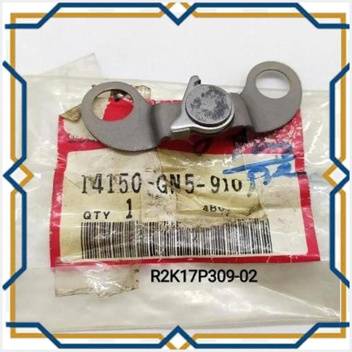 [cuk] plat tahanan noken as dekompresi honda grand supra x prima original 14150-gn5-910