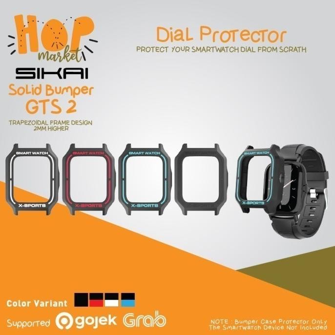 SIKAI SOLID BUMPER DOFF 2COL CASE SCREEN COVER FOR AMAZFIT GTS 2 GTS2