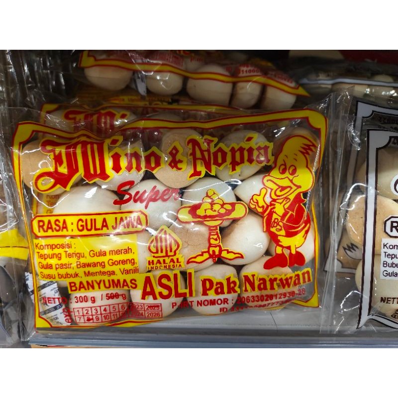 

mino & nopia super 300gr rasa gula jawa
