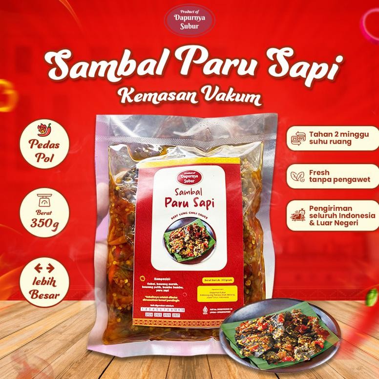 

TERLARIS Oseng Paru Pedes 350gr Vacum Dapurnya Subur Siap kirim