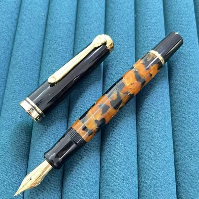 

Pk Majohn P139 Admok M800 Acrylic Piston Fountain Pen Orange Colors Schmidt Bock Nib F M B 0.5Mm 0.7Mm 1.0Mm Nib,Writing Ink Pen