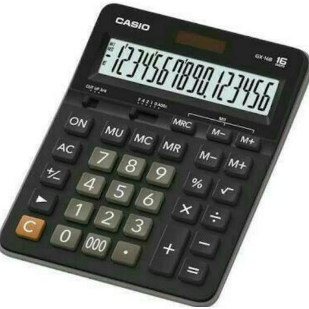 

Ukd-23 Byp-27 Casio Gx-16B Kalkulator Meja / Desktop Calculator Gx16B Viral